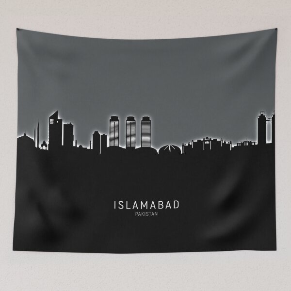 Item preview, Islamabad Pakistan Skyline designed and sold by ArtPrints.