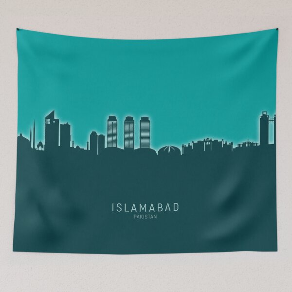 Item preview, Islamabad Pakistan Skyline designed and sold by ArtPrints.