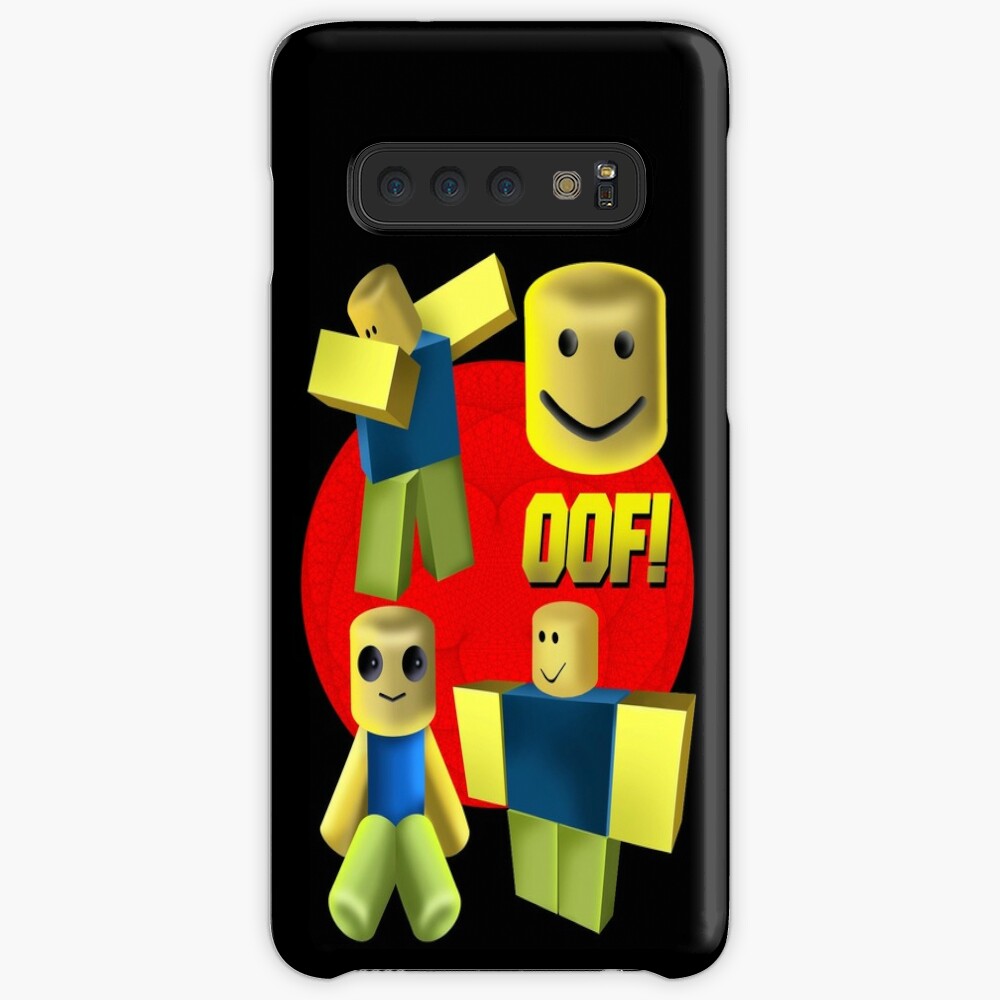 Oof Roblox Oof Noob Head Noob Case Skin For Samsung Galaxy By Zest Art Redbubble - roblox red noob