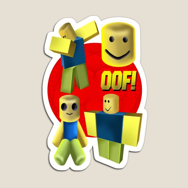 Noob Magnets Redbubble - magnetic attachments 80mm tall roblox noob 3d printed character