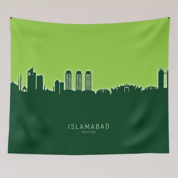 Item preview, Islamabad Pakistan Skyline designed and sold by ArtPrints.