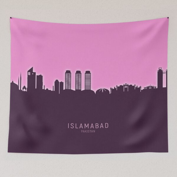 Item preview, Islamabad Pakistan Skyline designed and sold by ArtPrints.