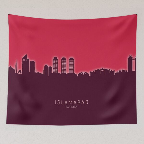 Item preview, Islamabad Pakistan Skyline designed and sold by ArtPrints.