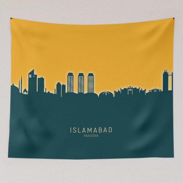 Item preview, Islamabad Pakistan Skyline designed and sold by ArtPrints.