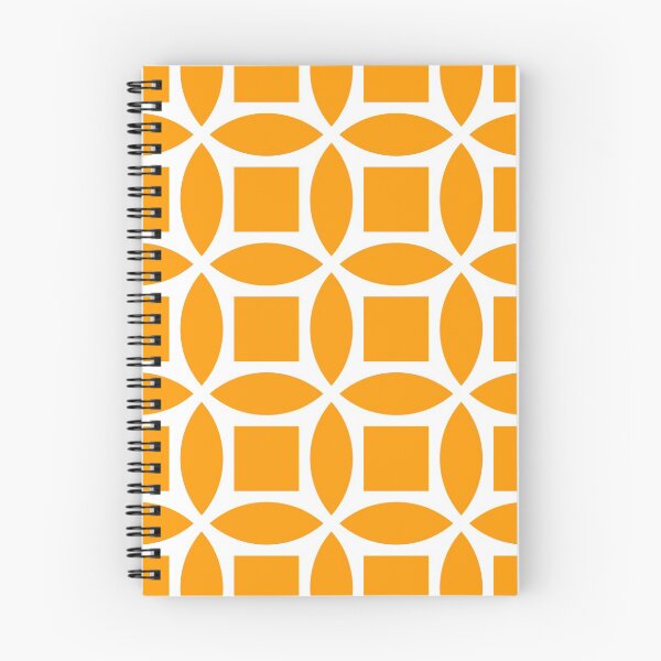 Item preview, Geometric Pattern: Intersect Square: White/Orange designed and sold by Red Wolf.