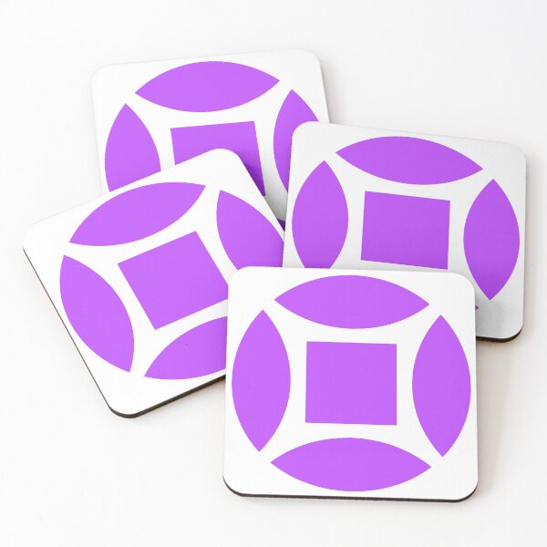 Item preview, Geometric Pattern: Intersect Square: White/Purple designed and sold by Red Wolf.