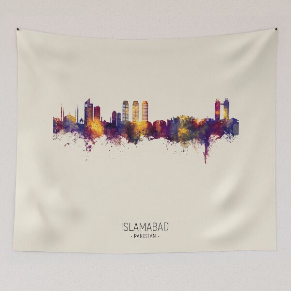 Item preview, Islamabad Pakistan Skyline designed and sold by ArtPrints.