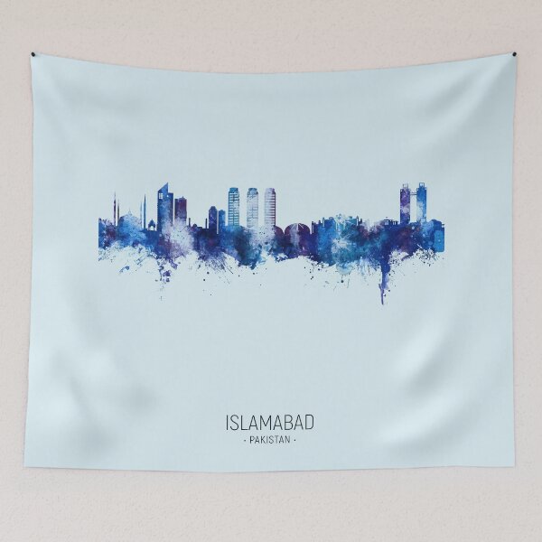 Item preview, Islamabad Pakistan Skyline designed and sold by ArtPrints.