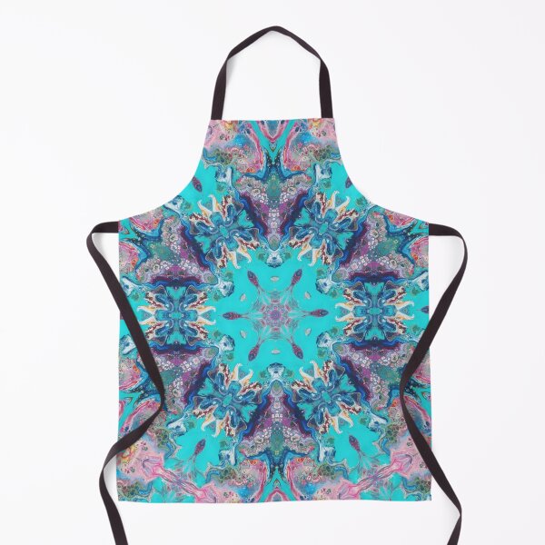 Item preview, Summer Buds - Pink Turquoise Kaleidoscope Art by Fluid Nature designed and sold by vmajzlik.