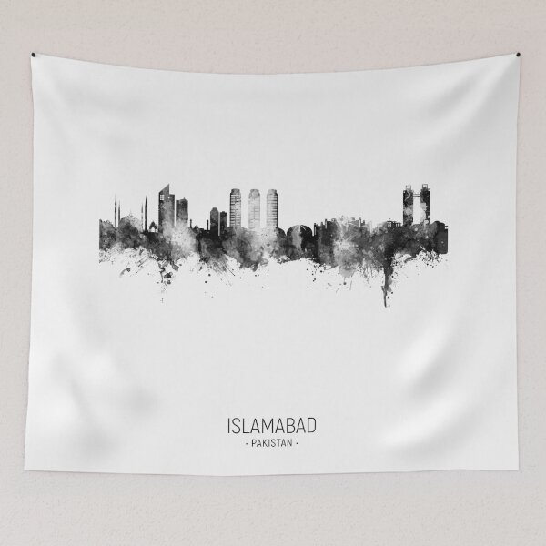 Item preview, Islamabad Pakistan Skyline designed and sold by ArtPrints.