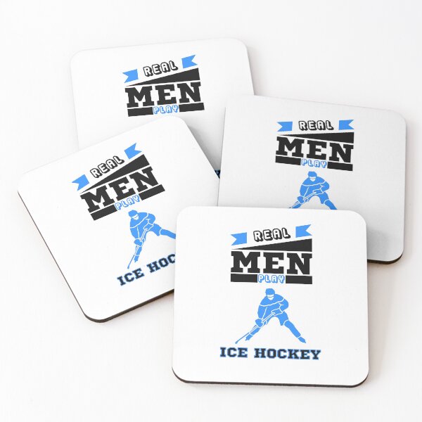 Item preview, real men ice hoceky saying designed and sold by pirminio.