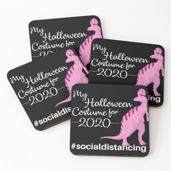 Item preview, Funny Halloween pink Dinosaur costume design for 2020 self isolation quarantine to maintain social distance designed and sold by anins-azuree.