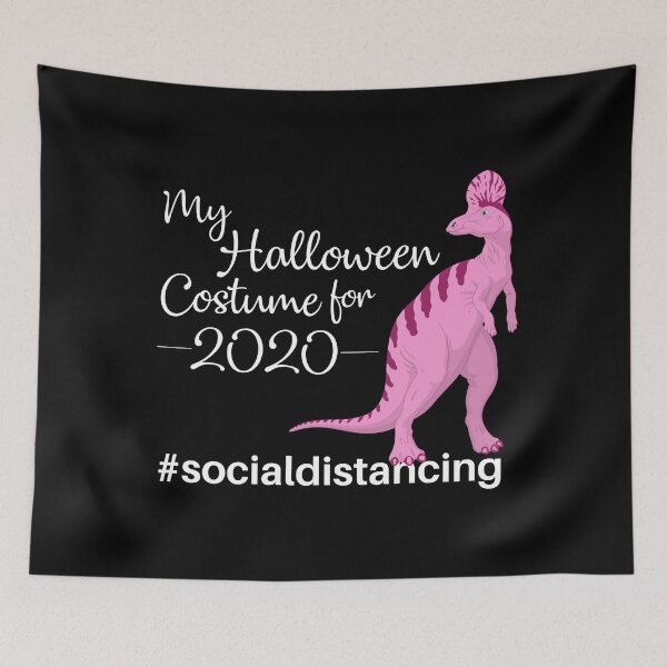 Item preview, Funny Halloween pink Dinosaur costume design for 2020 self isolation quarantine to maintain social distance designed and sold by anins-azuree.