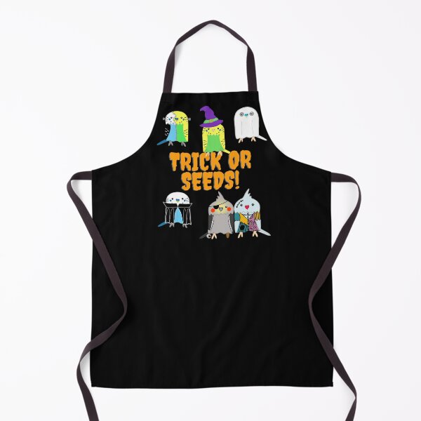 Item preview, Trick or Seeds, Halloween Budgie, Cockatiel Parakeets Trick or Treat designed and sold by Koalaslifestyle.