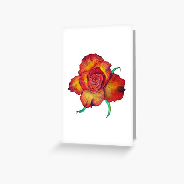 High & Yellow Magic Flame Greeting Card