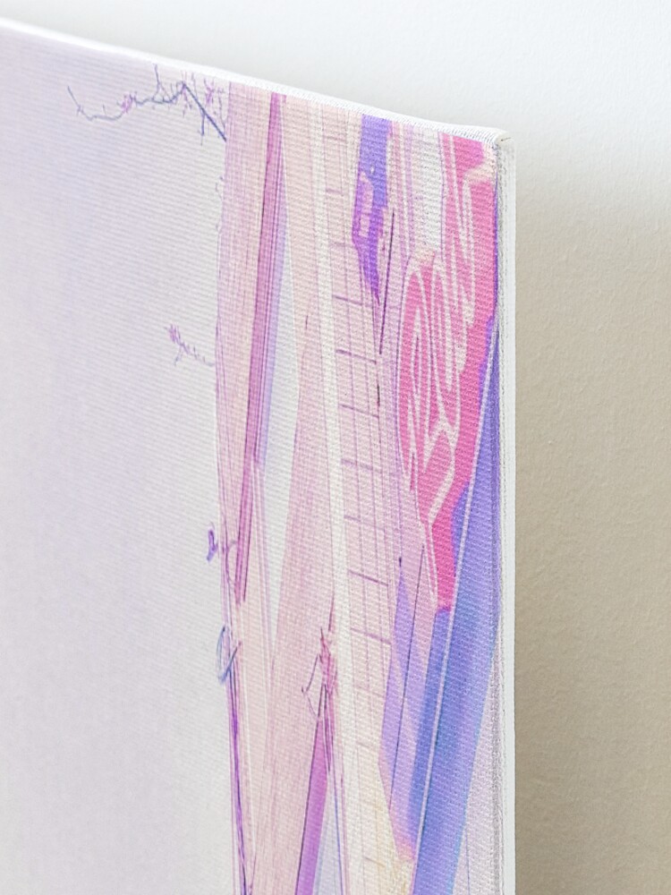 Alternate view of Anime Seoul (Vaporwave Edition) Mounted Print