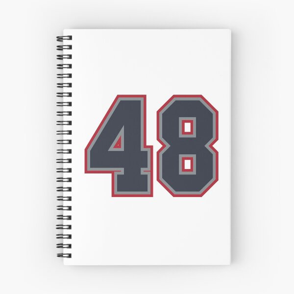 Item preview, 48 Navy Grey Red Sports Number Fourty-Eight designed and sold by HelloFromAja.