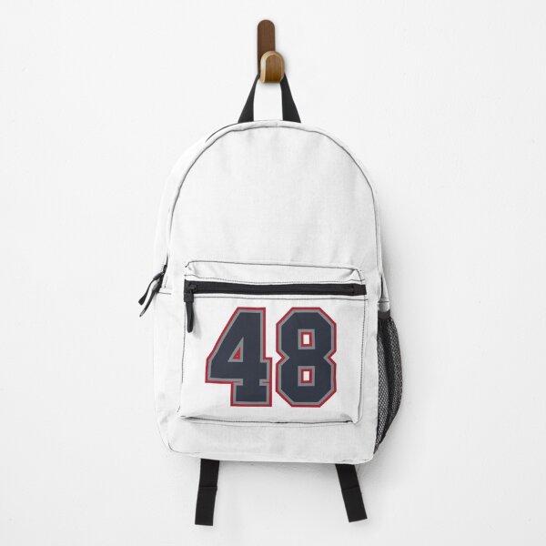 Item preview, 48 Navy Grey Red Sports Number Fourty-Eight designed and sold by HelloFromAja.