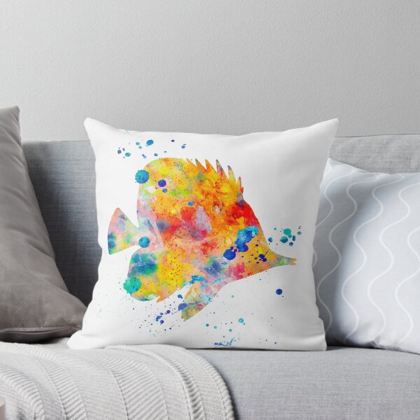 Item preview, Butterfly Fish Watercolor Painting designed and sold by MiaoMiaoDesign.