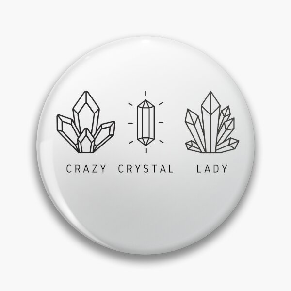 Item preview, "Crazy Crystal Lady" funny design designed and sold by NIV-CONCEPTS.