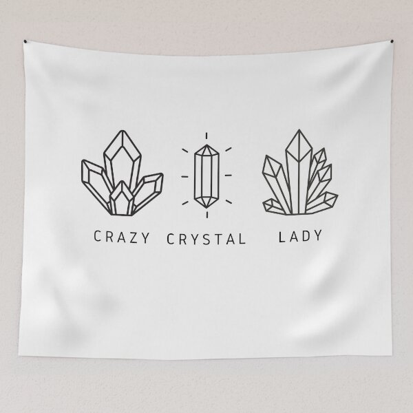 Item preview, "Crazy Crystal Lady" funny design designed and sold by NIV-CONCEPTS.