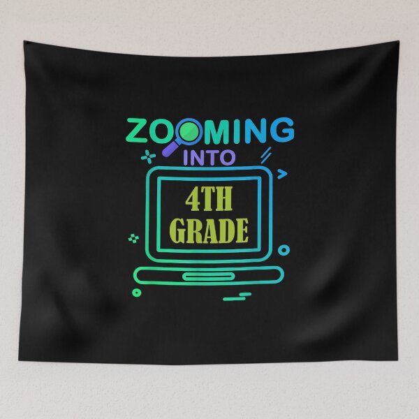 Item preview, Zooming Into 4th Grade Virtual Back to School fourth grade Gift For Men And Women, Halloween day, Thanksgiving day, Christmas day designed and sold by RhondaTees.