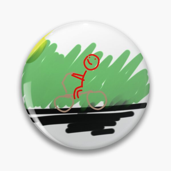 Aperçu de l'œuvre Personne à vélo sur une journée ensoleillée créée et vendue par Funkylicious.