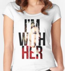 I'm With Her Hillary Clinton Women's Fitted Scoop T-Shirt