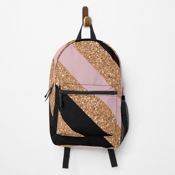 Item preview, Shimmering Black and Pink Slant Pattern  designed and sold by ArtbyCharmante.