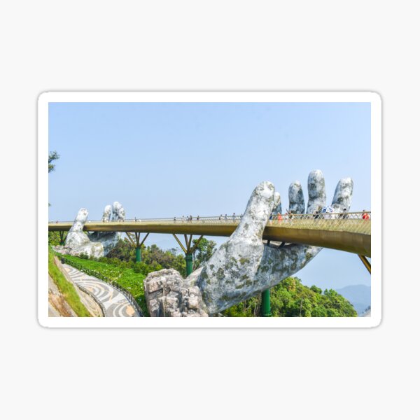 Golden Hands Bridge, Vietnam Sticker