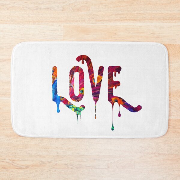 Item preview, Love word design in melted paint art designed and sold by AznavourByKarin.
