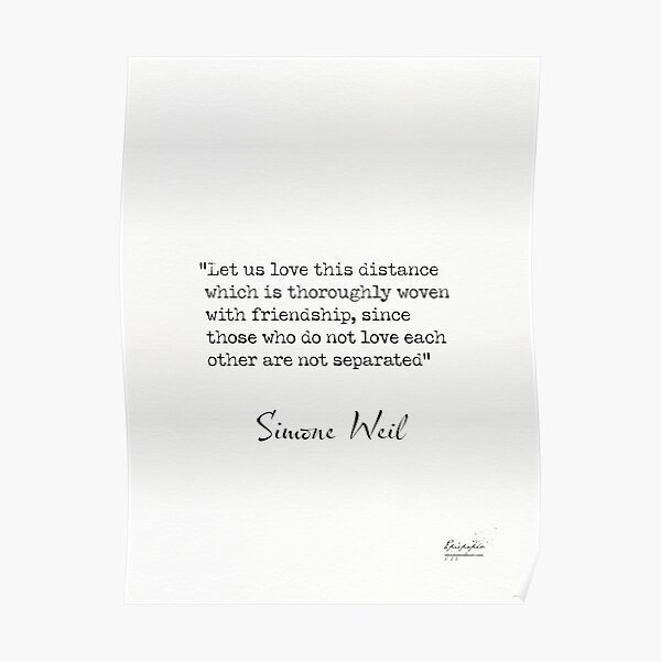 Posters Sur Le Theme Simone Weil Redbubble