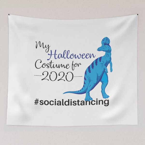 Item preview, Funny Halloween Blue Dinosaur costume design for 2020 self isolation quarantine to maintain social distance designed and sold by anins-azuree.