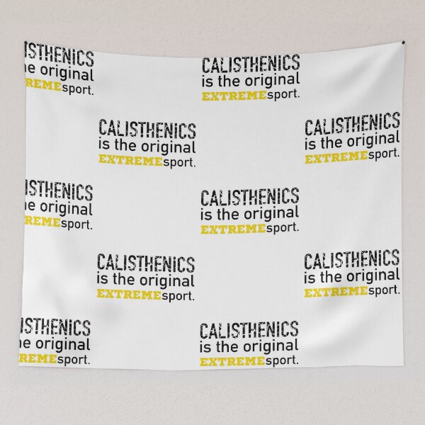 Item preview, calisthenics retro vintage saying designed and sold by pirminio.