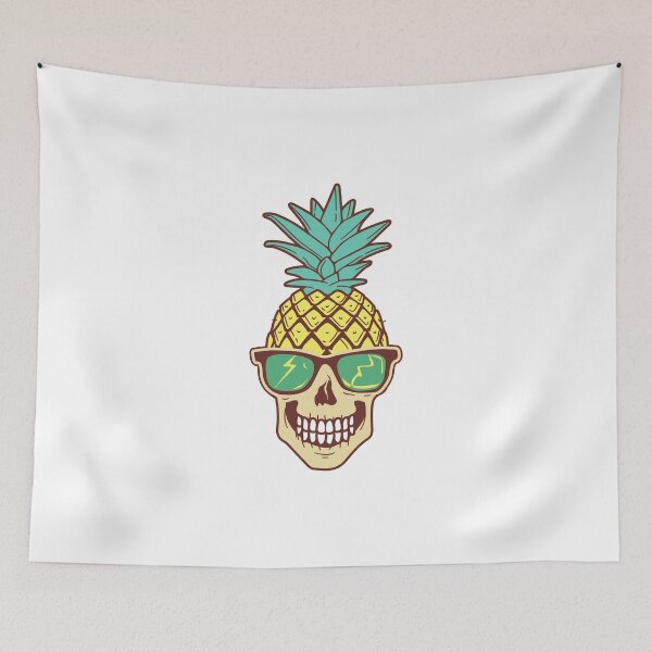Item preview, cool pineapple skull designed and sold by CASUALVIBES.