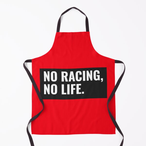 Item preview, No Racing, No Life - Black and White On Red designed and sold by JellyBeenzz.
