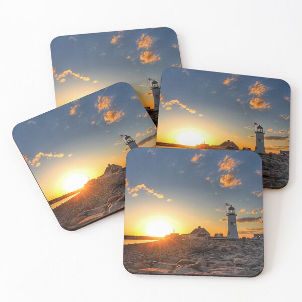 Item preview, Scituate Light at Sunset designed and sold by MarkBethoney.