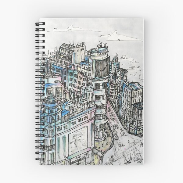 Item preview,  Madriid Illustration (Gran Vía) designed and sold by skyfate.