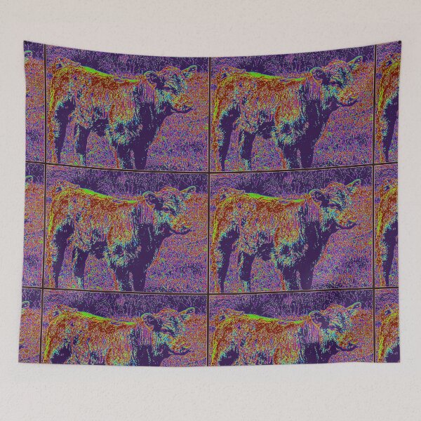 Item preview, RAINBOW NEON VIBRANT CALF PICTURE  designed and sold by Opalbluerose.