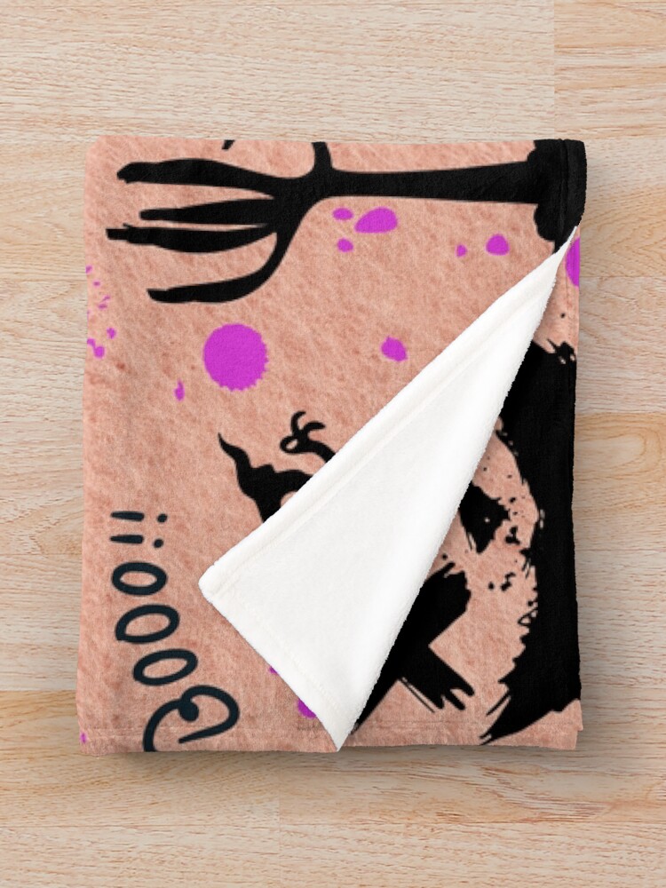 Thumbnail 3 of 6, Throw Blanket, Spooky Halloween Design designed and sold by Ribsa.