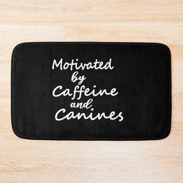 Item preview, Motivated by Caffeine and Canines,My coffee,funny coffee,coffee and yoga designed and sold by alikassi.
