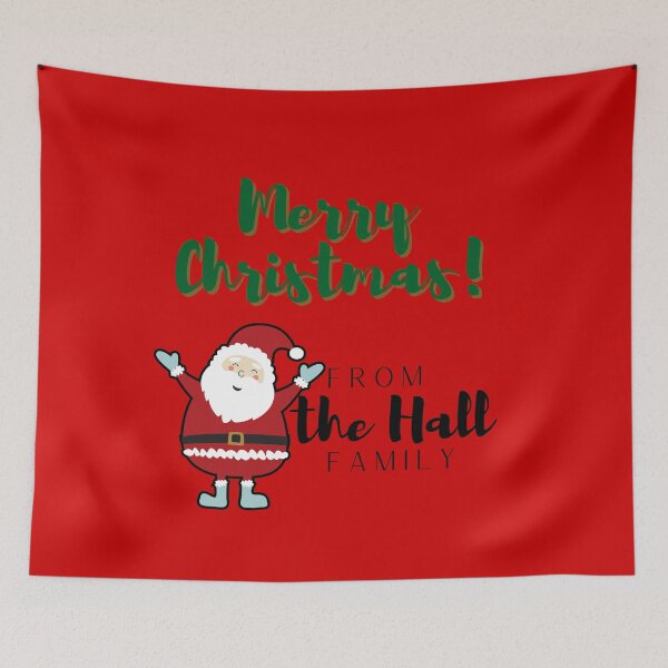 Item preview, Merry Christmas From The Hall Family designed and sold by blacklittlemoon.
