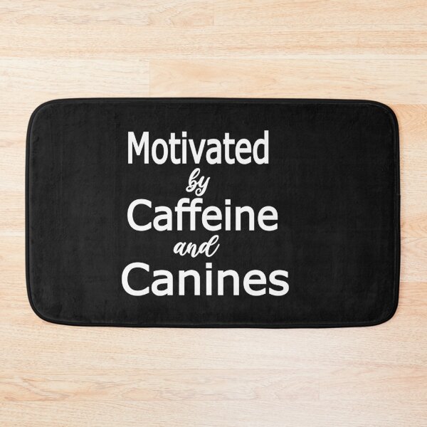 Item preview, Motivated by Caffeine and Canines,My coffee,funny coffee,coffee and yoga designed and sold by alikassi.