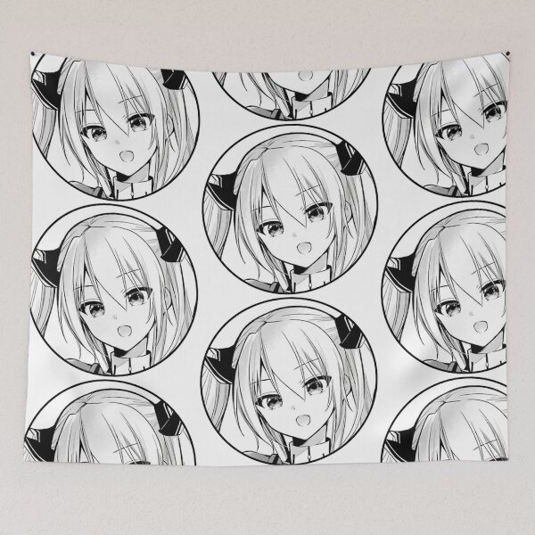 Item preview, Sasha Portrait | B&W Version | Misfit of Demon King Academy designed and sold by mangaBear.