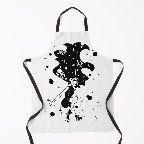 Item preview, Galaxy girl (black on white) designed and sold by Marmalade-Bunny.