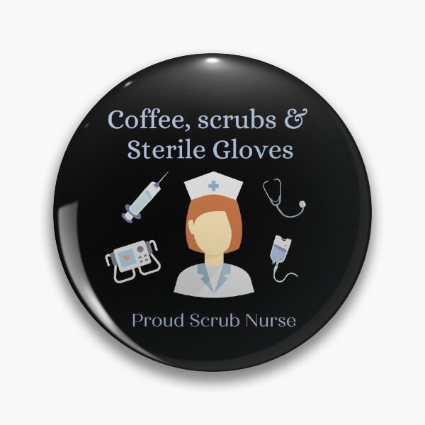 Item preview, Coffee, Scrubs and Sterile Gloves - Scrub nurse, Theatre nurse, operating theatre staff - appreciation and thanks designed and sold by HaychGee.