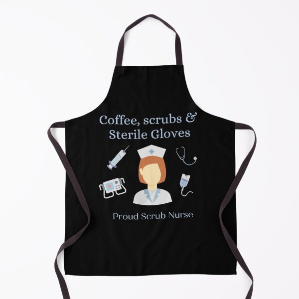 Item preview, Coffee, Scrubs and Sterile Gloves - Scrub nurse, Theatre nurse, operating theatre staff - appreciation and thanks designed and sold by HaychGee.