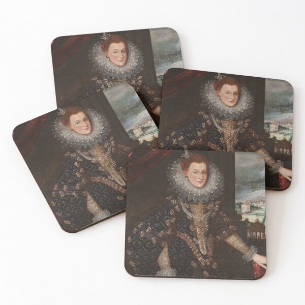 Item preview, female  European  royal portrait vintage art designed and sold by Vintage Designs +.