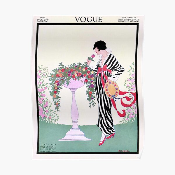 Vintage Vogue Magazine cover 1913 Poster