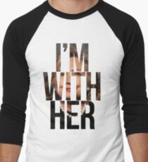 I'm With Her Hillary Clinton 2 Men's Baseball ¾ T-Shirt